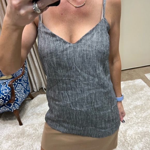 NWT Max Mara Women's Gray Vespa Cami Top size 4 - Picture 4 of 6